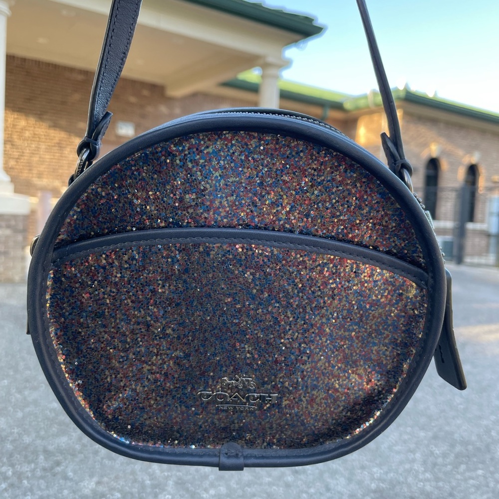 Coach Glitter Metallic Crossbody Canteen Purse